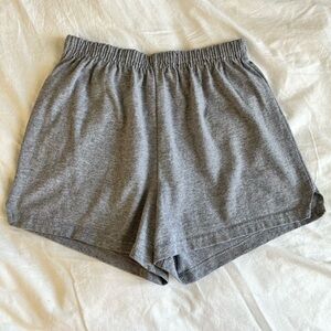 SOFFE Gray Cotton Athletic Shorts size large Juniors